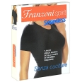 Футболка женская Franzoni "T-shirt Mezza Manica Scollo Tondo" Bianco (белая), размер S/M в ракурсе моды Товар сертифицирован инфо 8543h.
